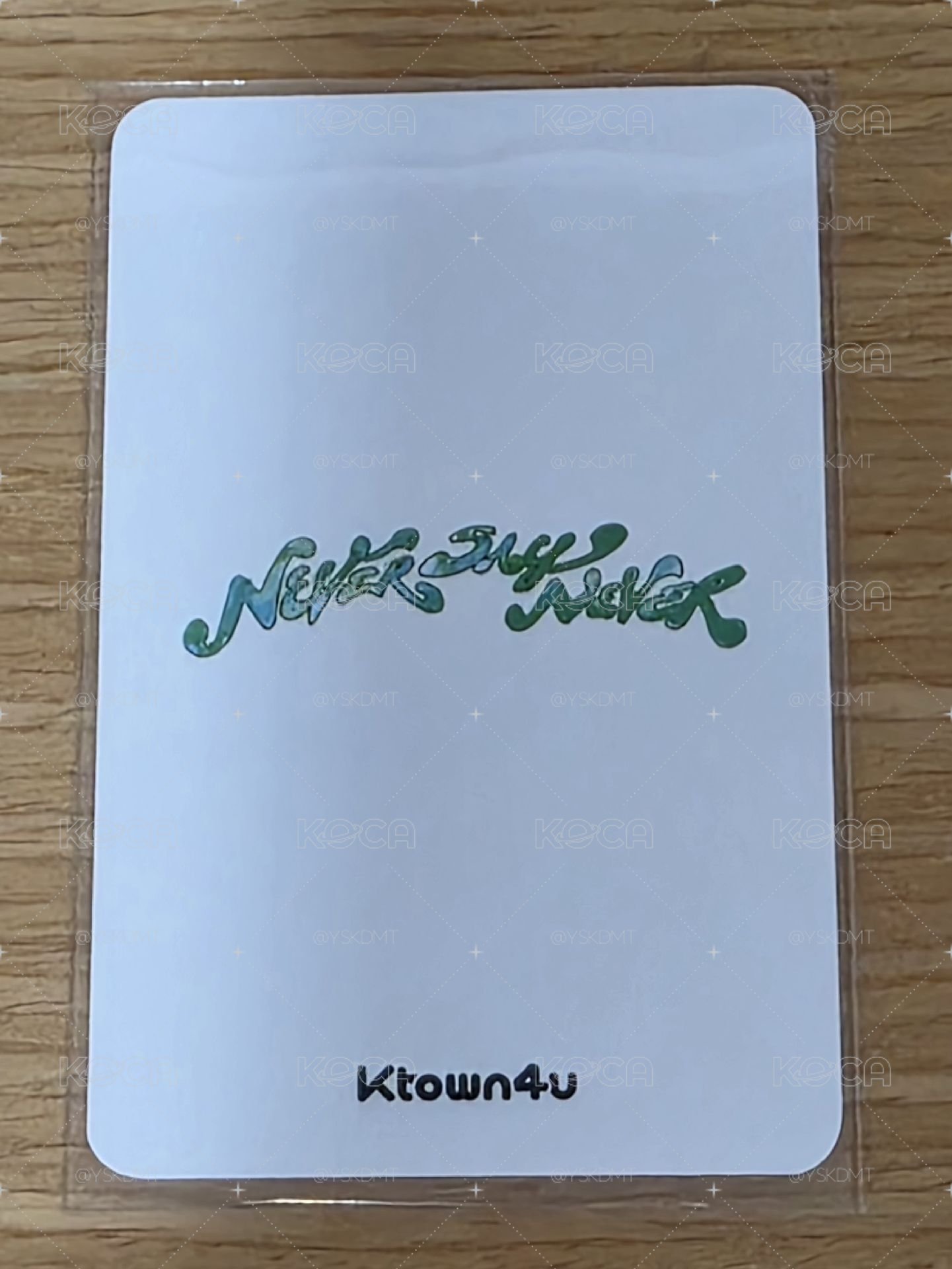 正規一 Ktown4u 特典卡 地雄 JIWOONG