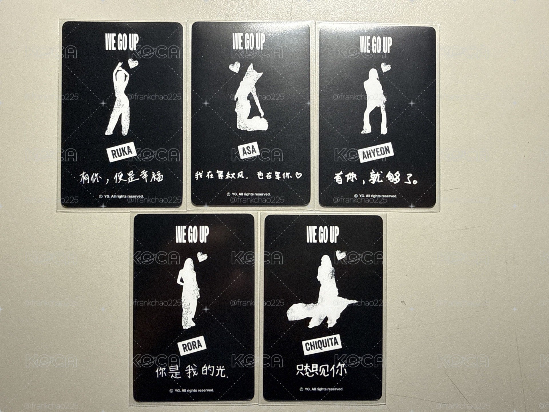 WE GO UP YG 中區 預售 特典卡 中文卡背