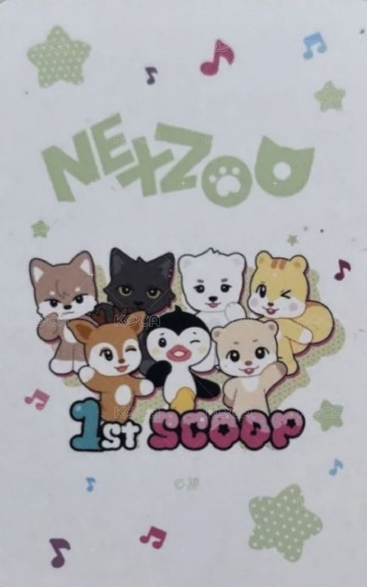 1st SCOOP 隨機卡 訊息卡 背面