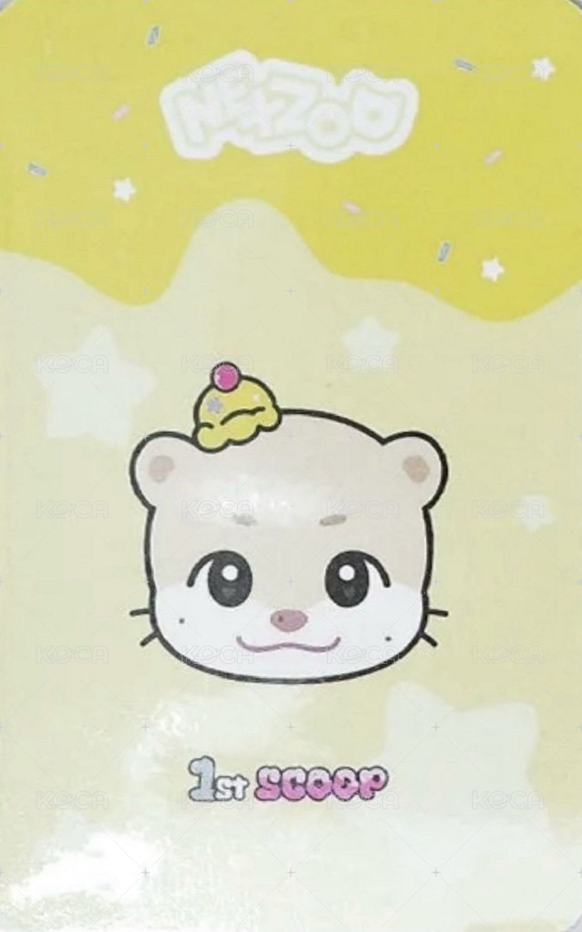 1st SCOOP 卡冊 周邊卡  背面