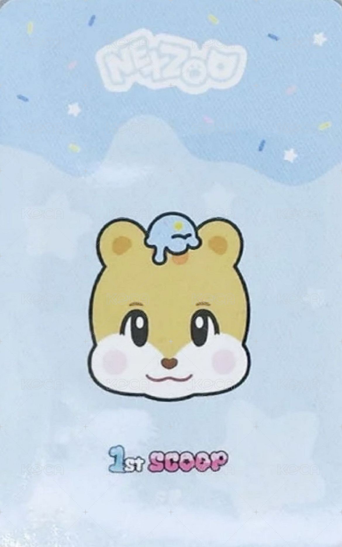 1st SCOOP 卡冊 周邊卡  背面