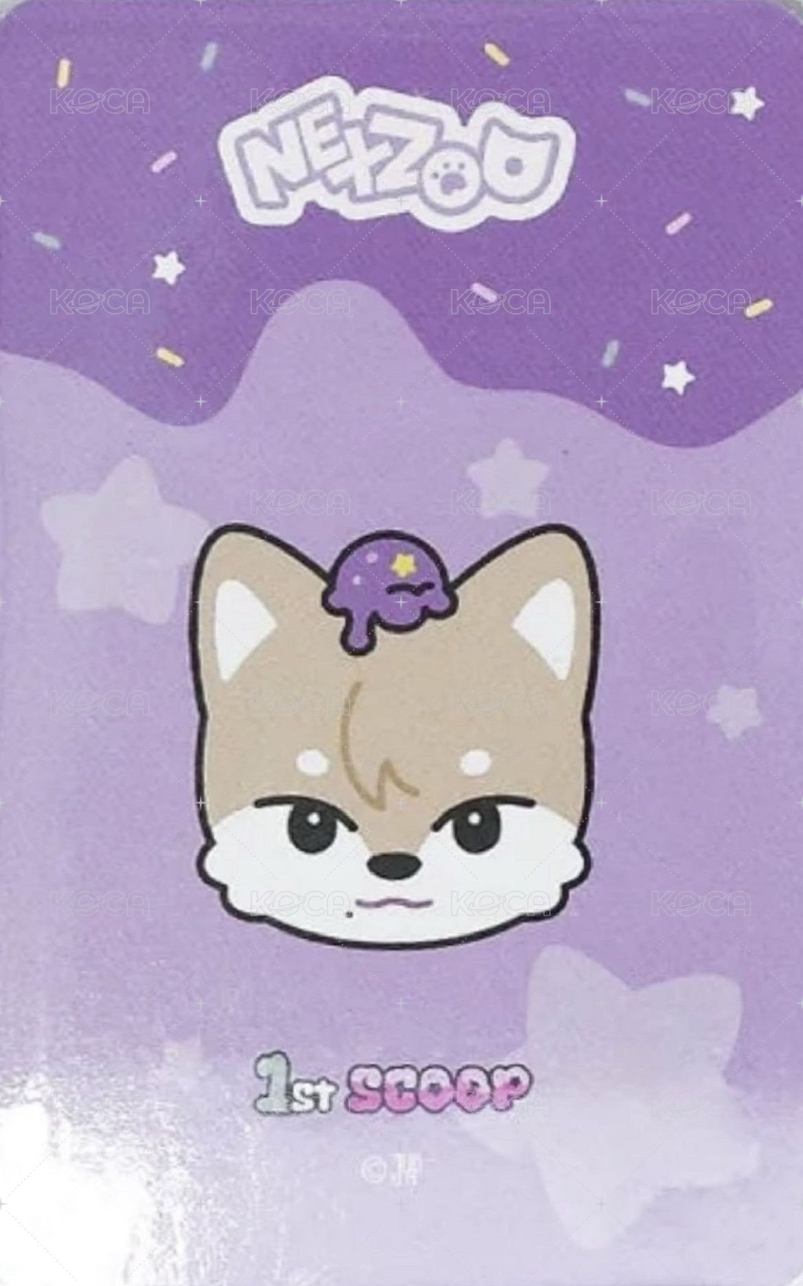 1st SCOOP 卡冊 周邊卡  背面