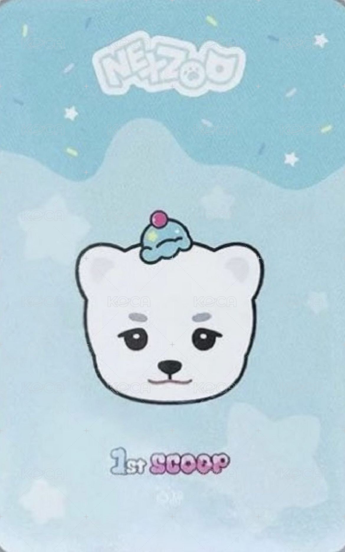 1st SCOOP 卡冊 周邊卡  背面