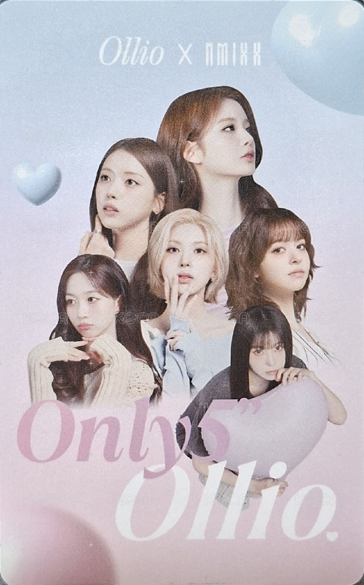 Ollio 代言卡 假睫毛代言卡 背面