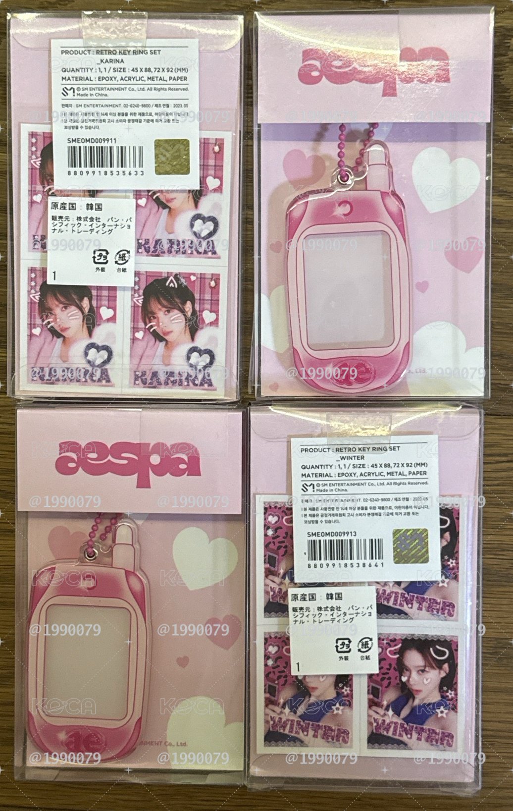 ctmi系列 四宮格手機吊飾 全新未拆冬柚