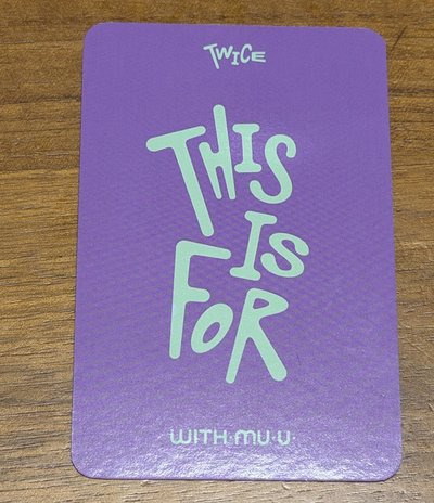 周子瑜 正規四 WM特典卡