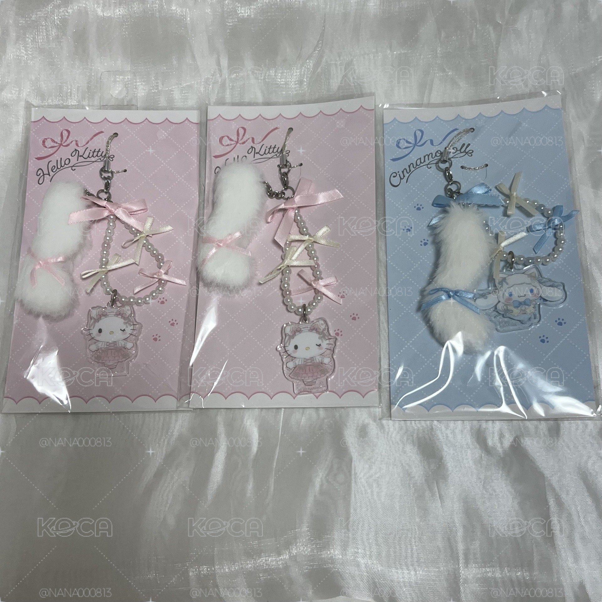 白貓系列 手機掛繩 hello kitty