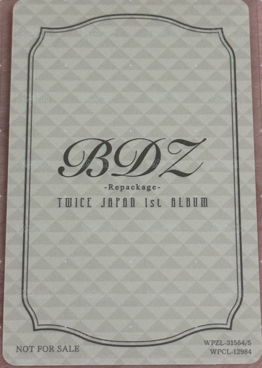 BDZ 專輯卡  背面