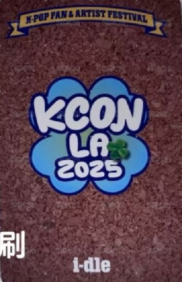 2025 Kcon La 周邊卡 相框卡 閃卡 背面