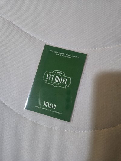 Mingyu 8期會員禮小卡