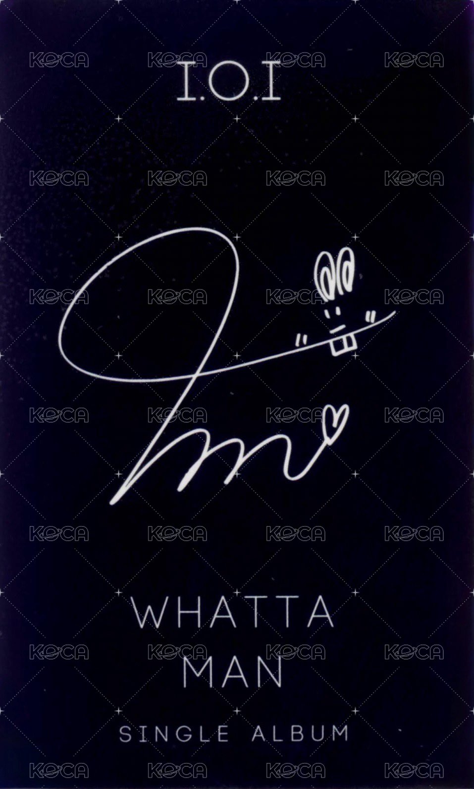 I.O.I 單曲1 專輯卡  背面