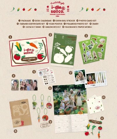 i-dle 2026年曆／小娟set組soyeon /含小卡、農夫證、拍立得