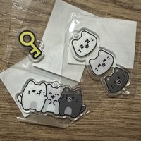 俊：JUN 壓克力吊飾 3入SET