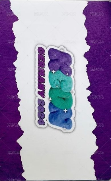 德國kcon 抽選卡 親簽 背面