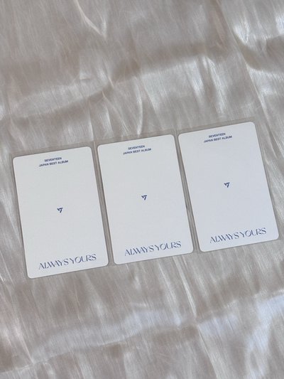 ［SEVENTEEN］哲漢八 三張+綁 ALWAYS YOURS 專輯卡 ｜Flash ver. 