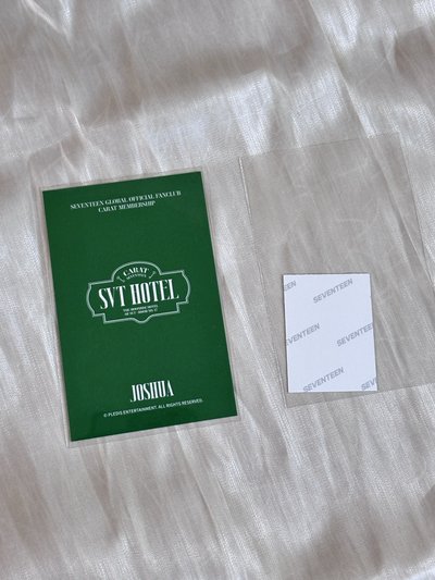 ［SEVENTEEN］秀 8期會員禮 會員禮卡 +證件照