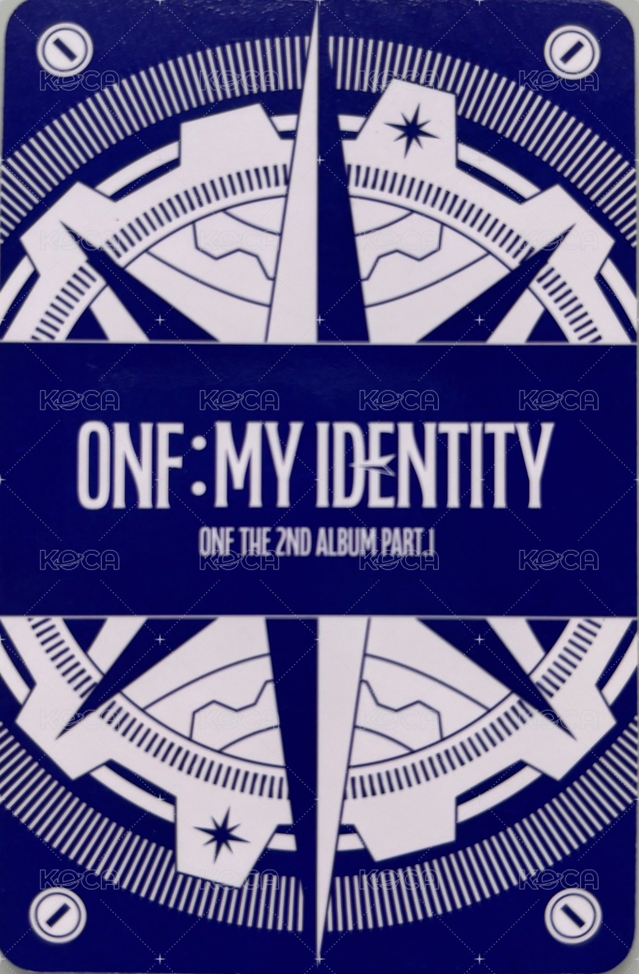 ONF: MY IDENTITY PLANT YOUR FLAG VER. 專輯卡  背面