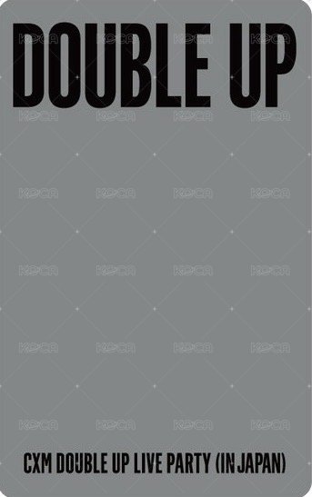 DOUBLE UP 日咖 入場卡 / 場限卡  背面
