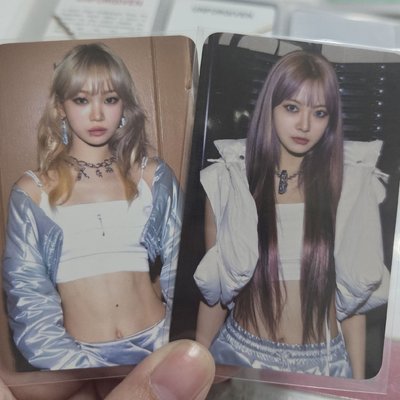 LE SSERAFIM 采源 恩採 CHAEWON EUNCHAE EASY k4 特典卡 飲料卡