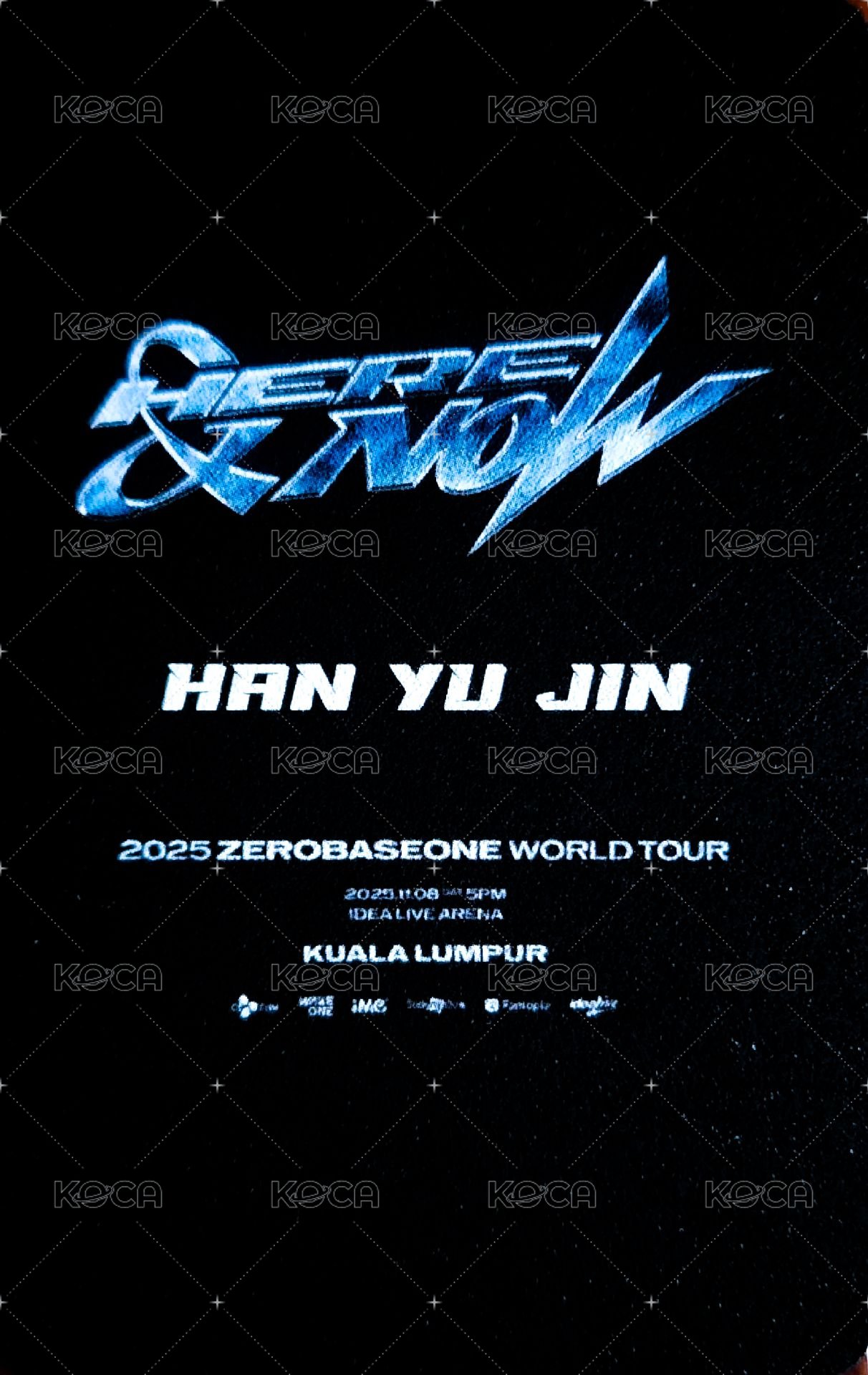 世巡H&N 吉隆坡 入場卡 / 場限卡  背面