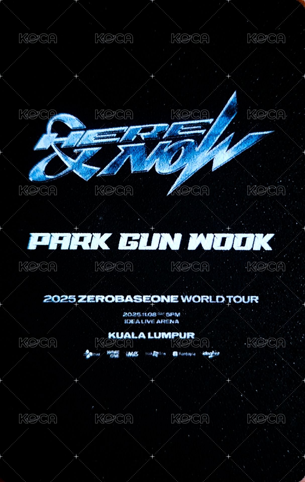 世巡H&N 吉隆坡 入場卡 / 場限卡  背面