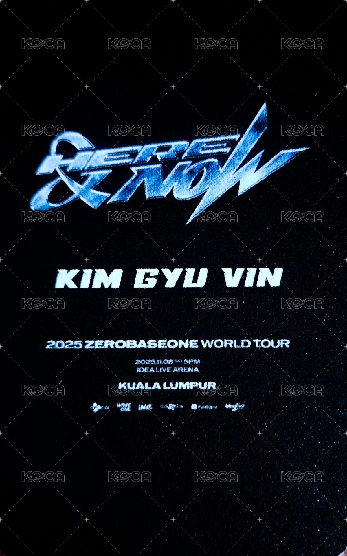 世巡H&N 吉隆坡 入場卡 / 場限卡  背面