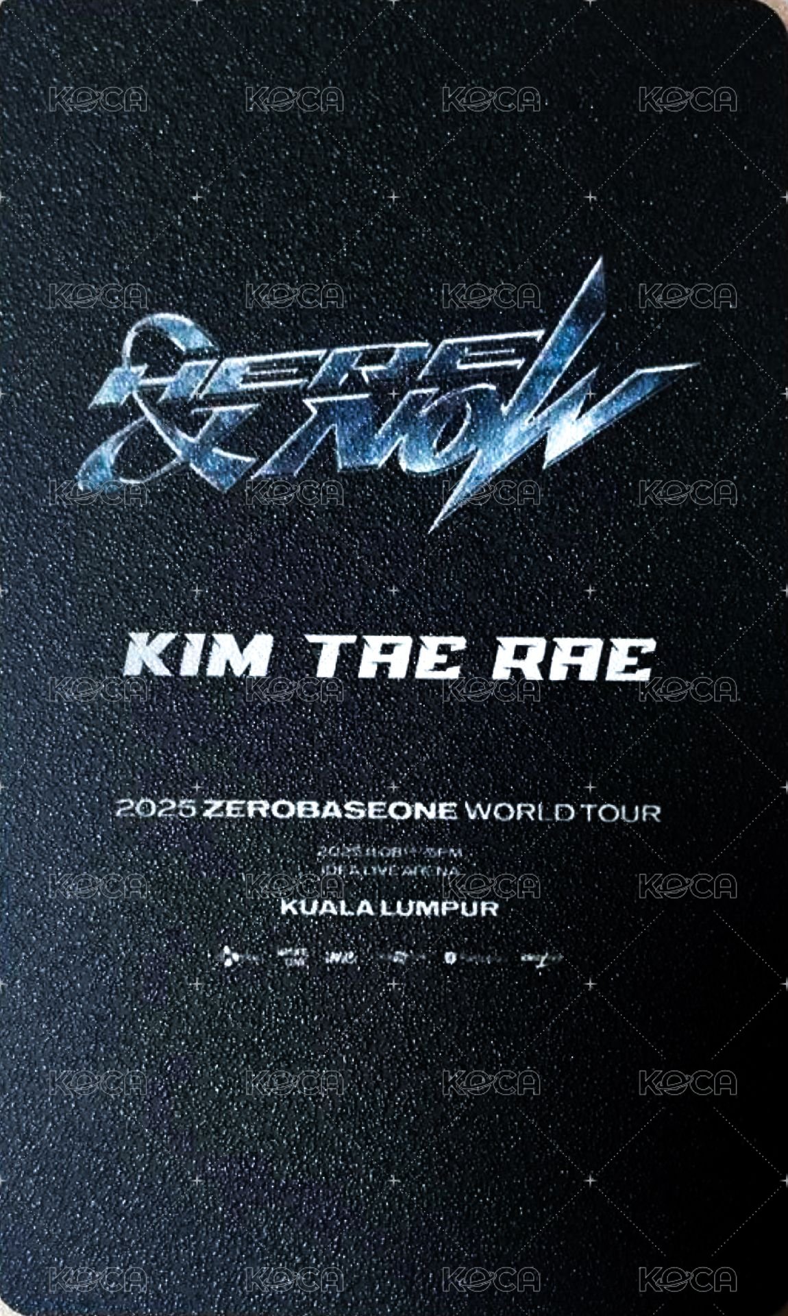 世巡H&N 吉隆坡 入場卡 / 場限卡  背面