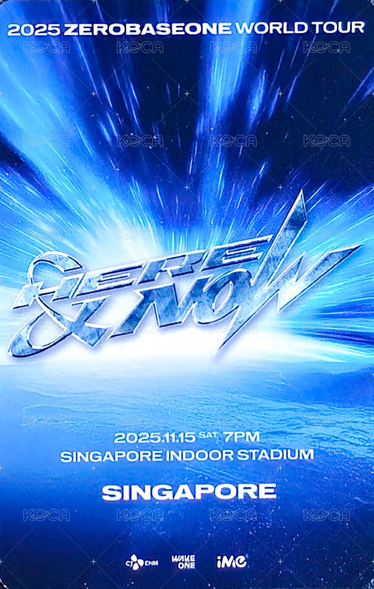 二巡H＆N 新加坡 入場卡 / 場限卡  背面