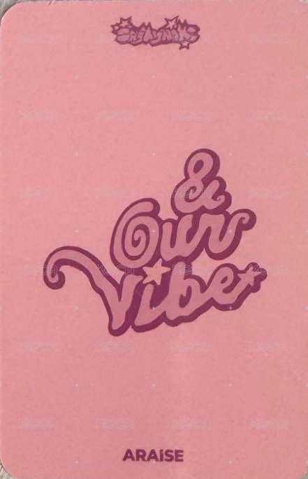 &Our Vibe AR 線上1.0 簽售卡  背面
