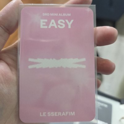 LE SSERAFIM 恩採 EUNCHAE EASY mp 簽售卡