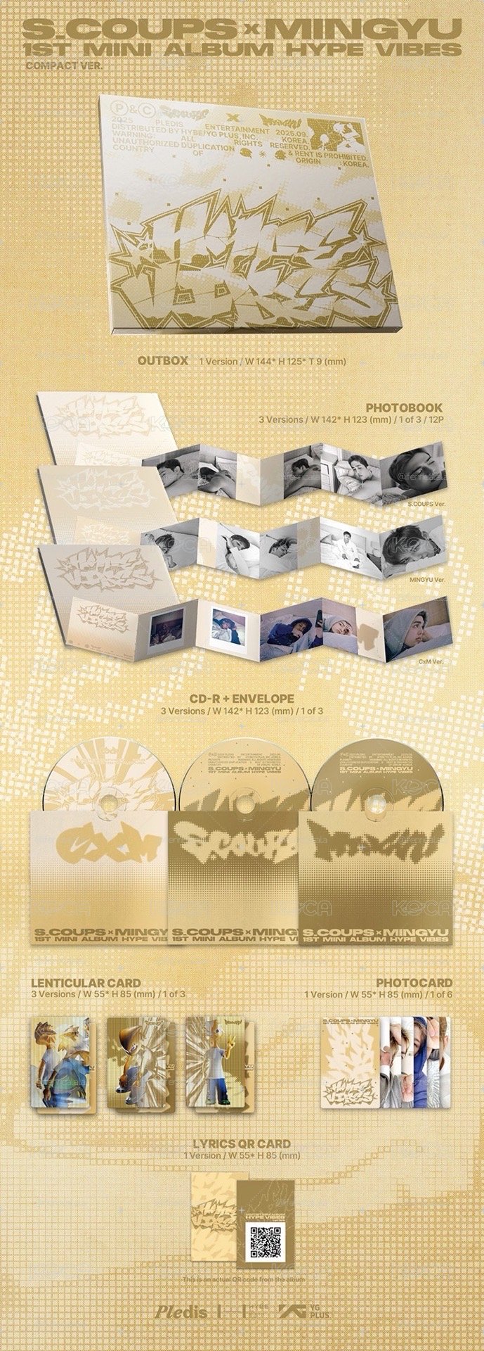 SEVENTEEN CxM ‘HYPE VIBES’ COMPACT Ver. 未拆專