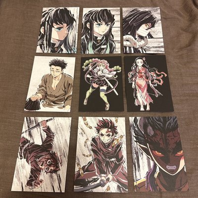 全集中展 明信片 原畫 時透 霞柱 戀柱 蜜璃 蛇柱 小芭內 炭治郎 彌豆子 岩柱