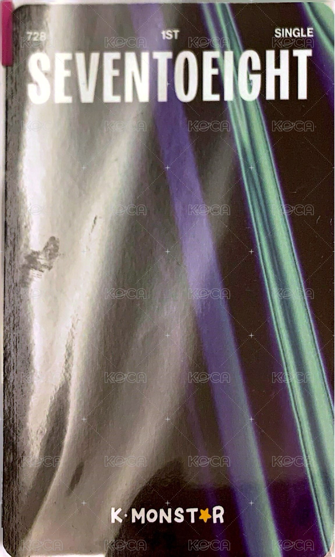 SEVENTOEIGHT 1st single km 特典卡 SEVENTOEIGHT KM 特典卡 小花 ver. 背面