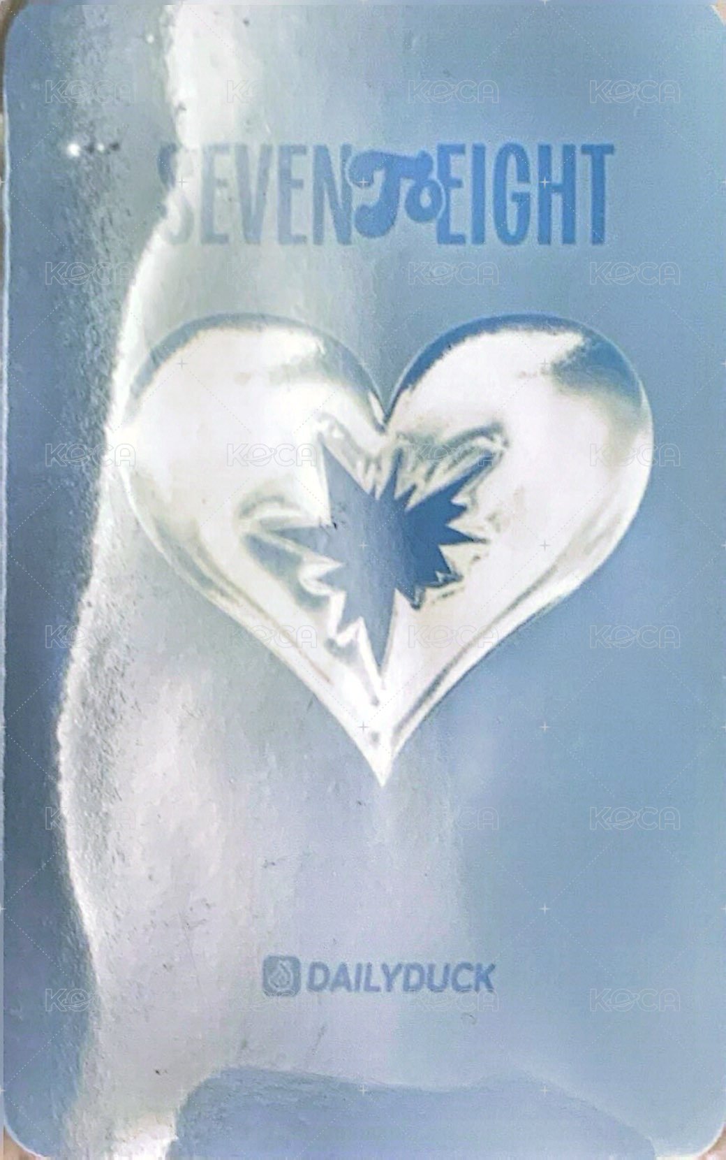 SEVENTOEIGHT 1st single Dailyduck 線上2.0 簽售卡 SEVENTOEIGHT 1st single Dailyduck 線上2.0 特典卡 生日ver. 背面