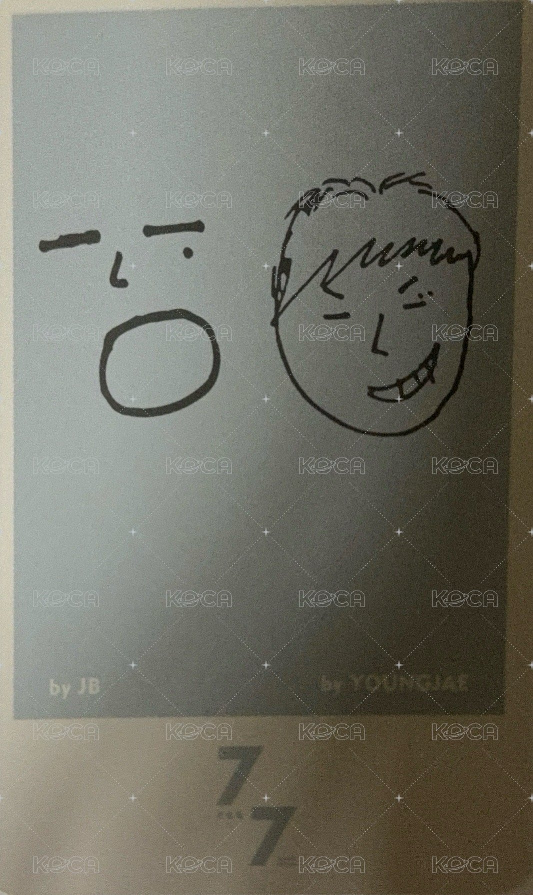 7 for 7改版專 專輯卡  背面