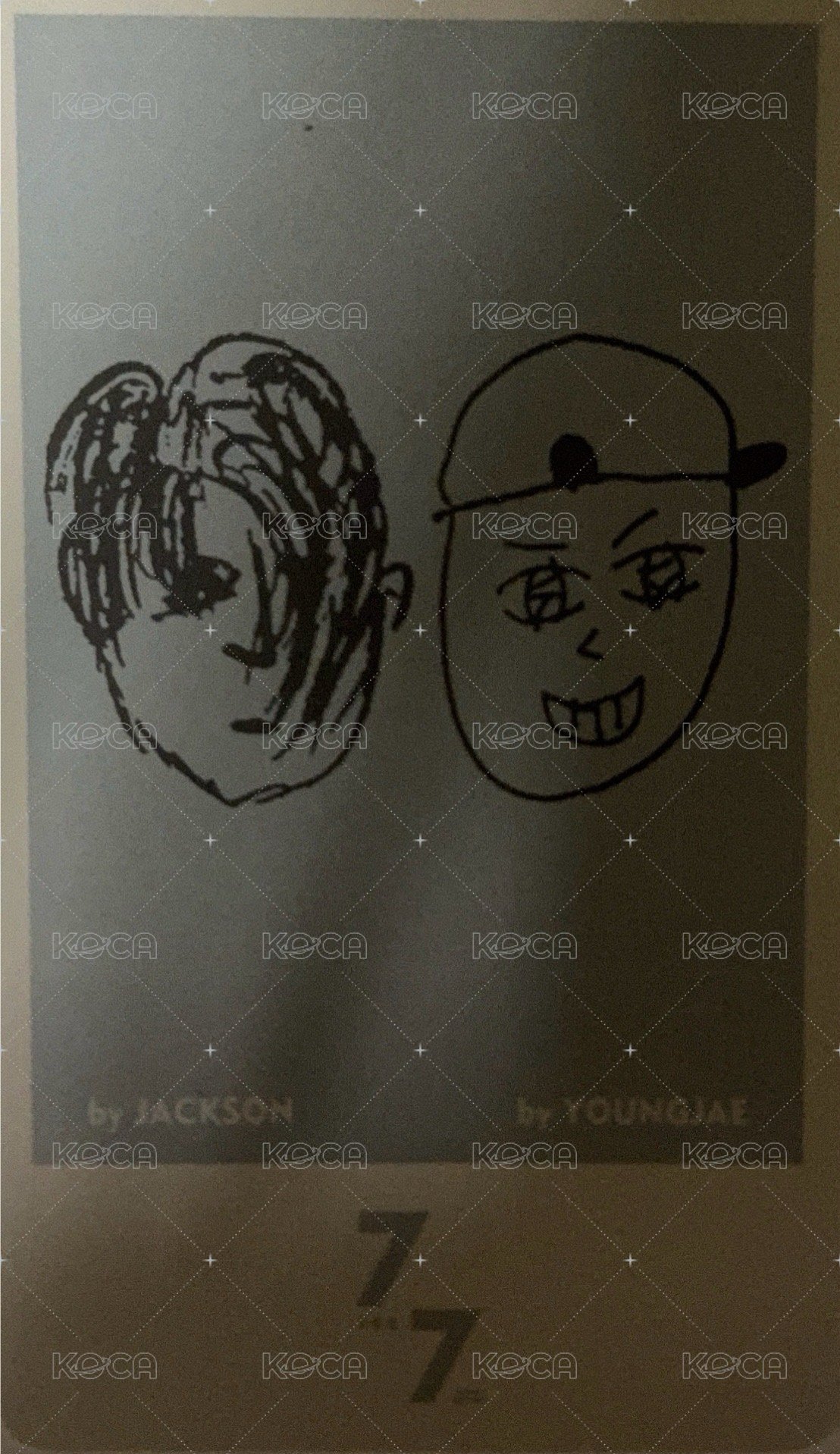 7 for 7改版專 專輯卡  背面