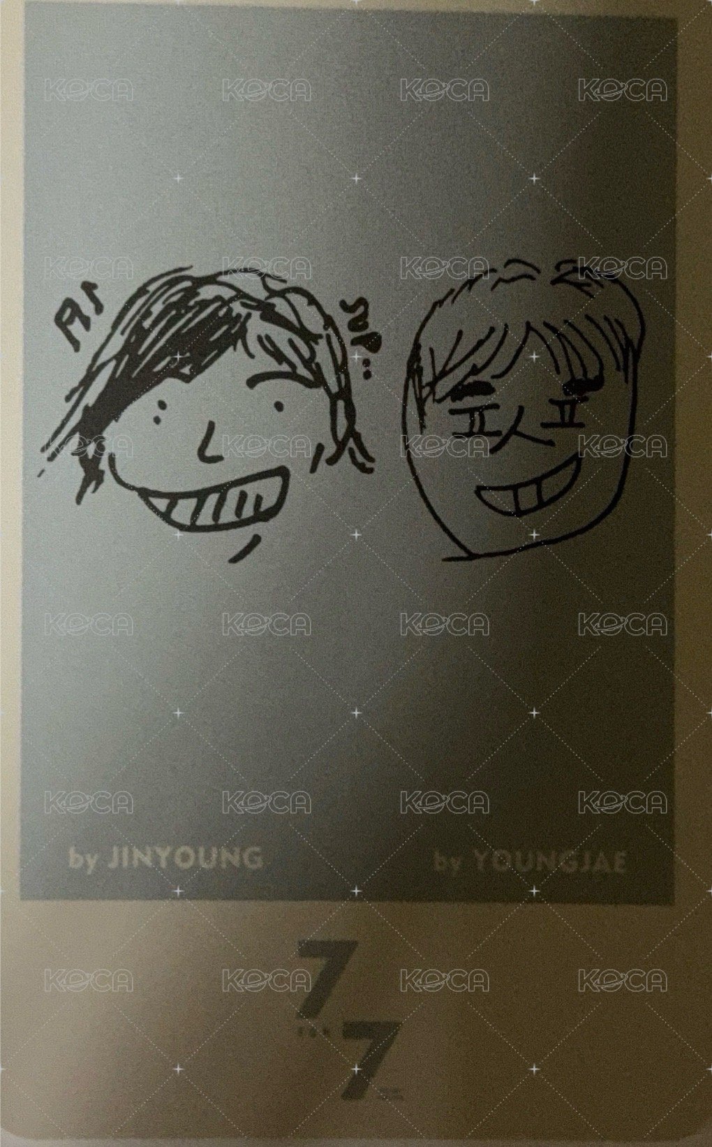 7 for 7改版專 專輯卡  背面