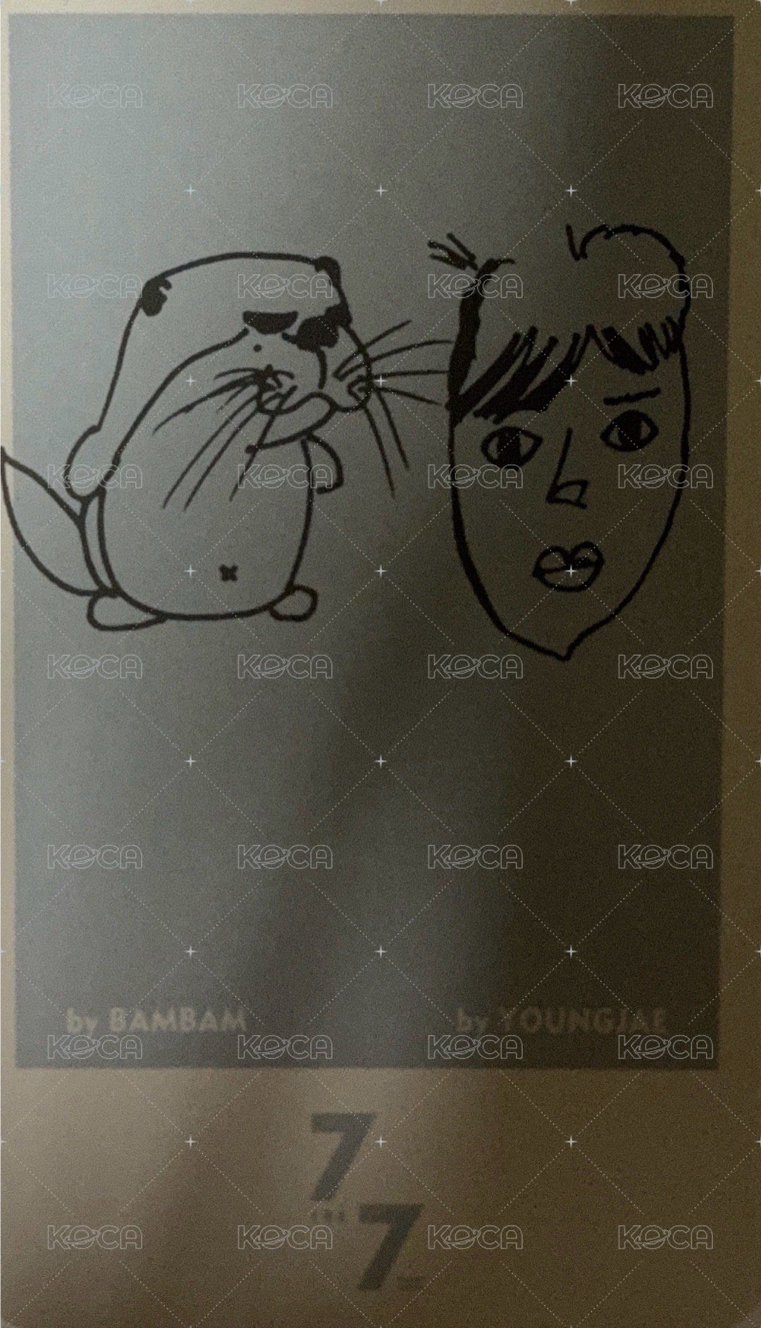 7 for 7改版專 專輯卡  背面