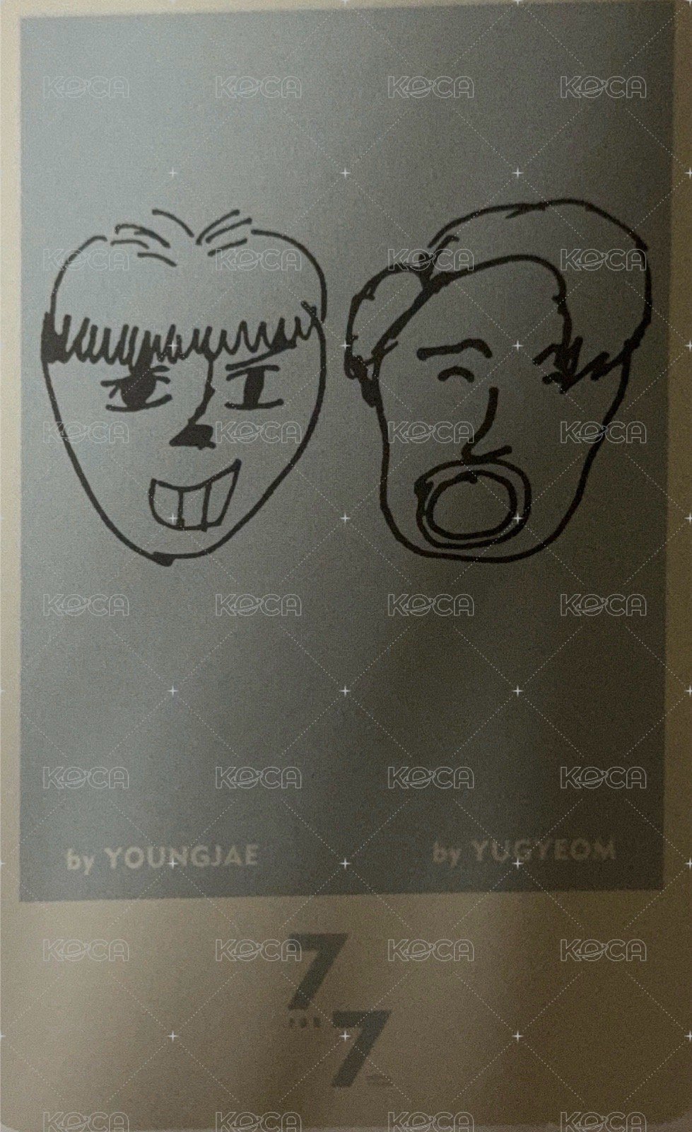 7 for 7改版專 專輯卡  背面