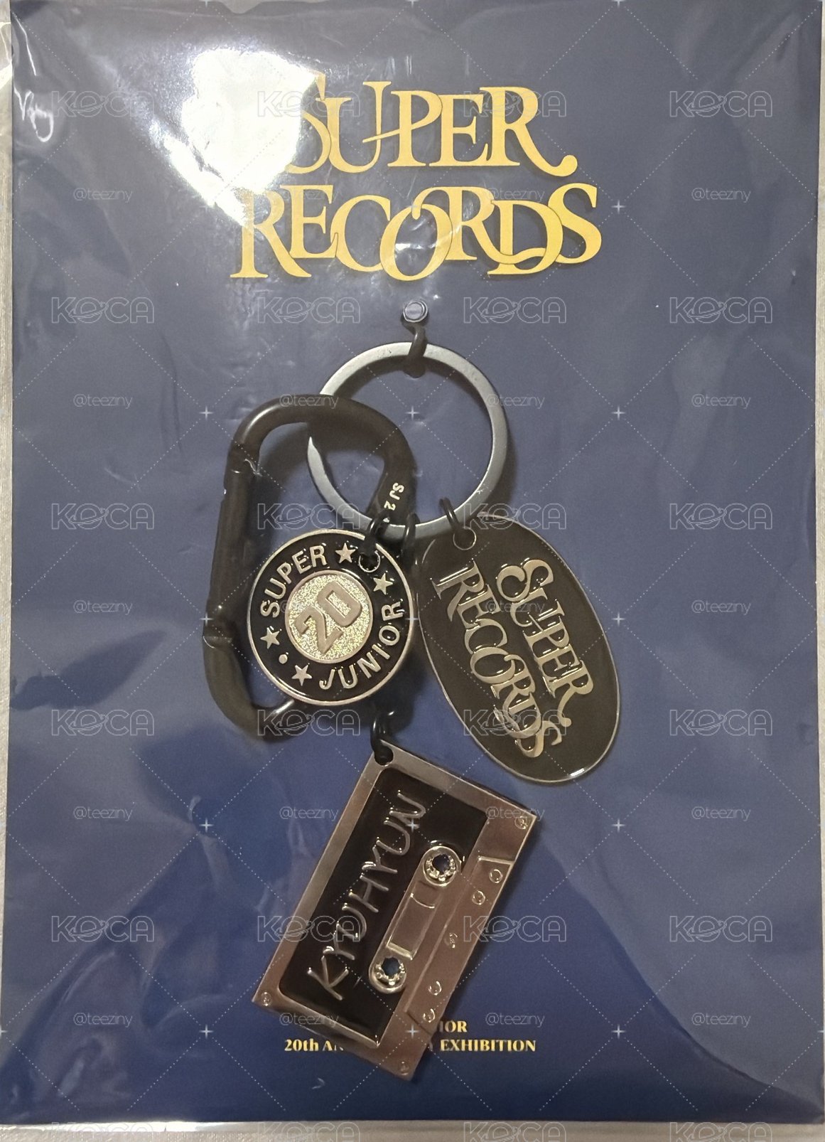 super record 金屬錄音帶造型鑰匙圈 圭賢