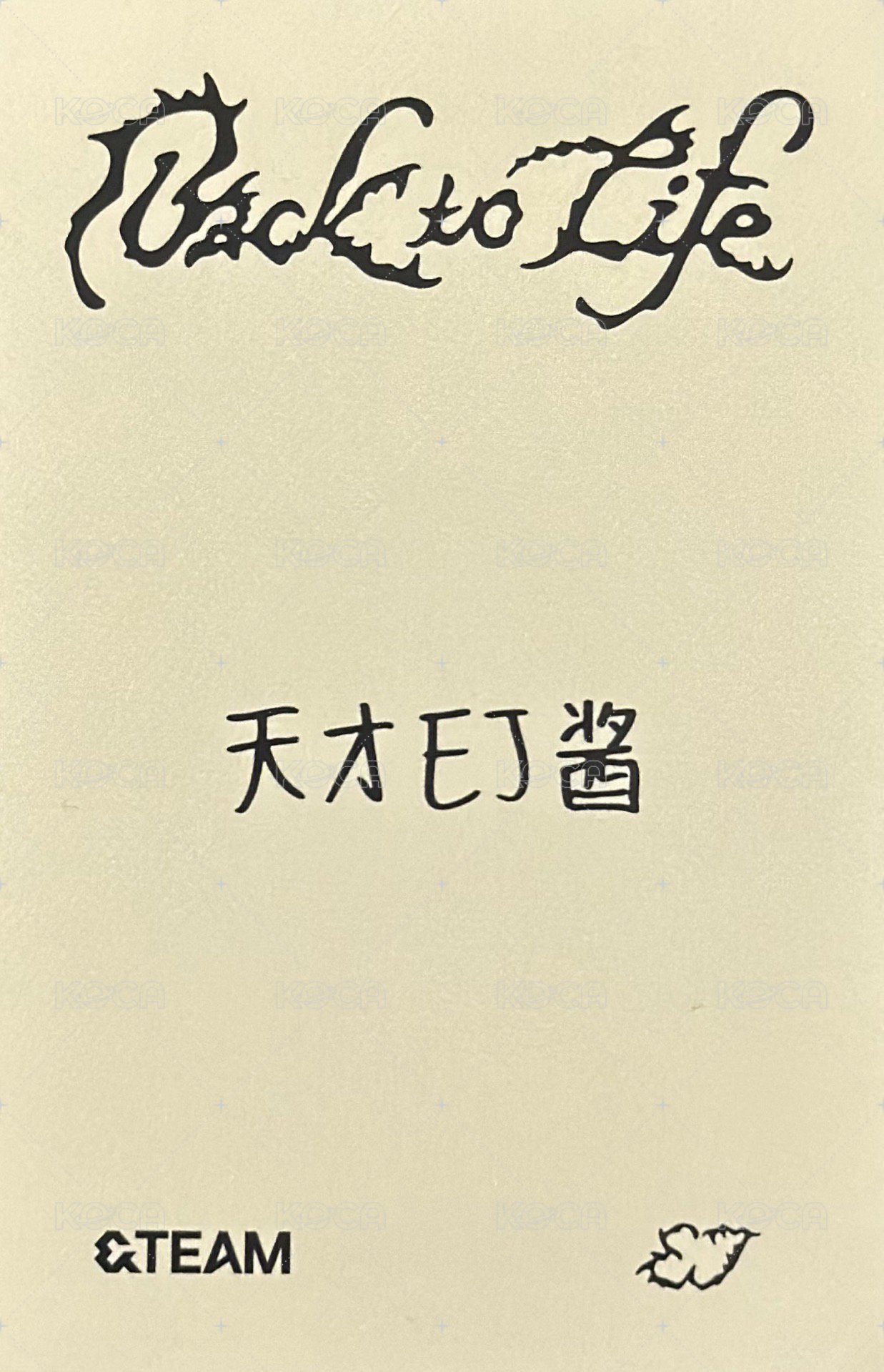 BTL yzy 2.0 幸運卡  背面