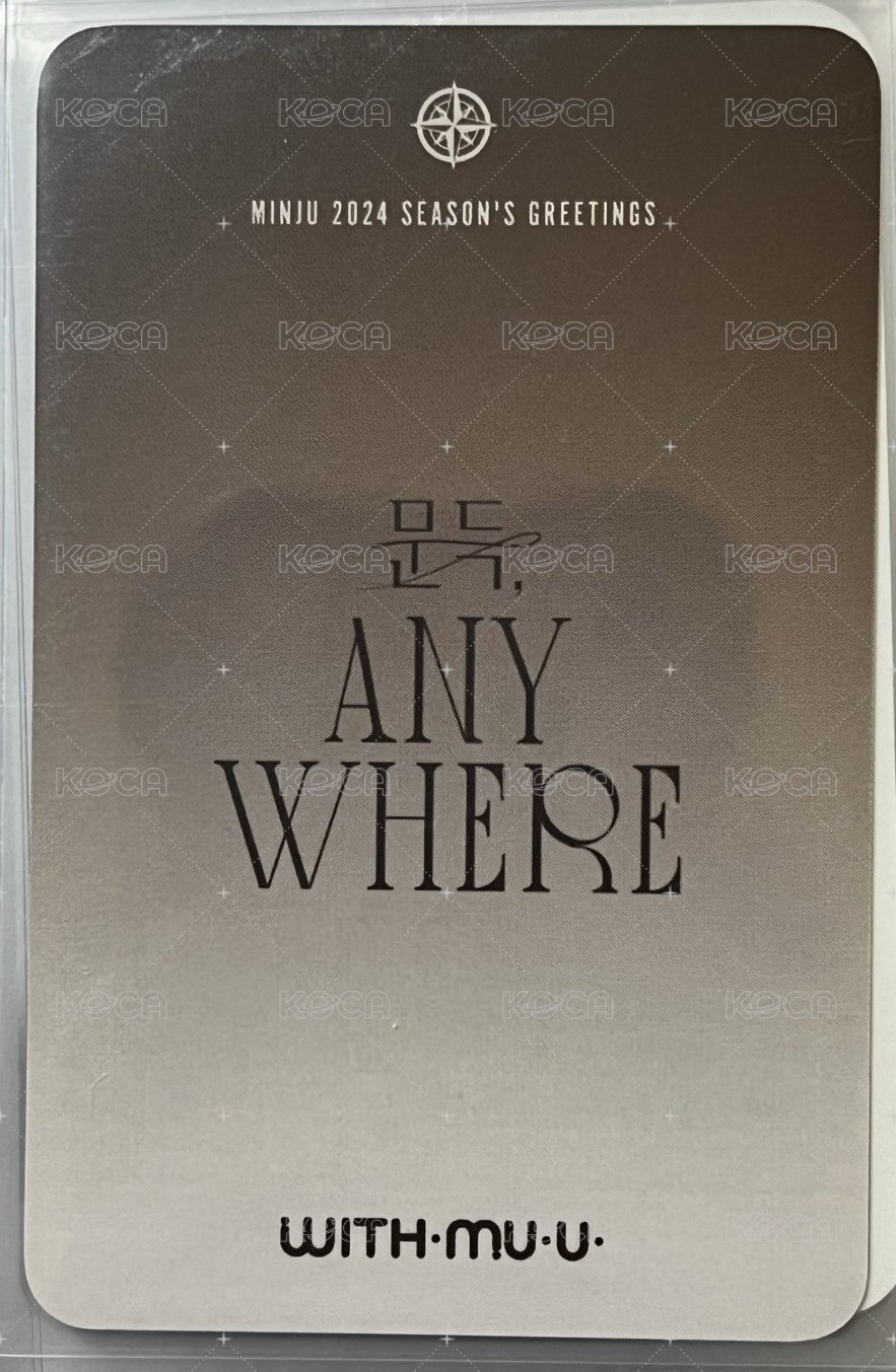 24 年曆 wm 特典卡  背面