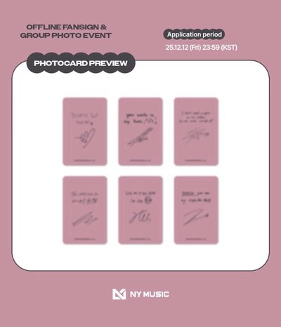 RIIZE NY FAME 合影簽售卡