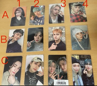 SKZ專卡 特典 場限（最下排：辰、彬、菲）