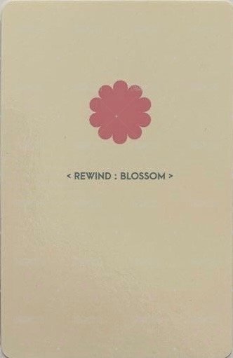 Rewind:Blossom 專輯卡 磁帶卡 背面