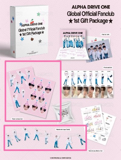 ALD1 一期會員禮˖ ࣪⊹大小卡+貼紙吊飾組