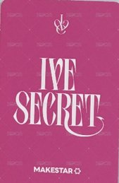IVE SECRET ms 5.0 簽售卡  背面