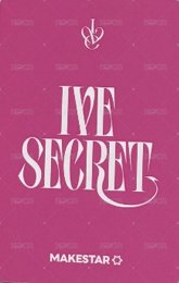 IVE SECRET ms 5.0 簽售卡  背面