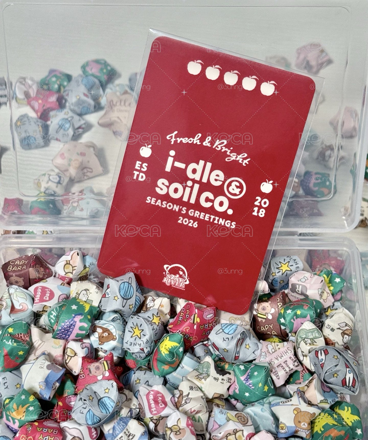 idle 年曆sr特典卡 驚訝比五面