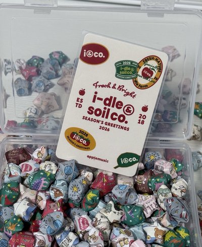 idle 年曆am特典卡 戳臉娟